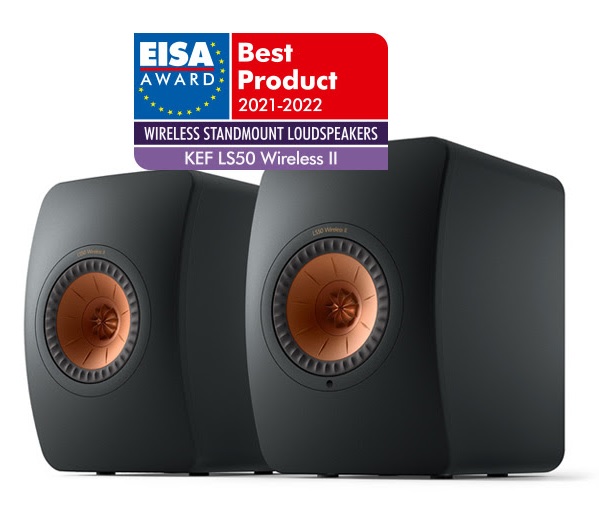 EISA Award 2021-2022 - Wireless Standmount Speakers KEF LS50 Wireless